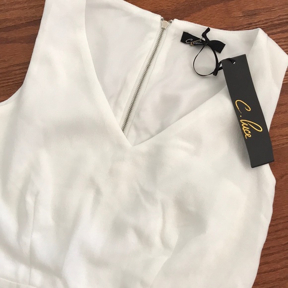 NWT white C Luce size S dress - Picture 6 of 13